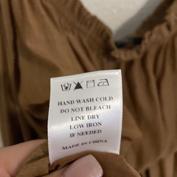 VICI- Tan off the shoulder romper- Size Small - Picture 11 of 11
